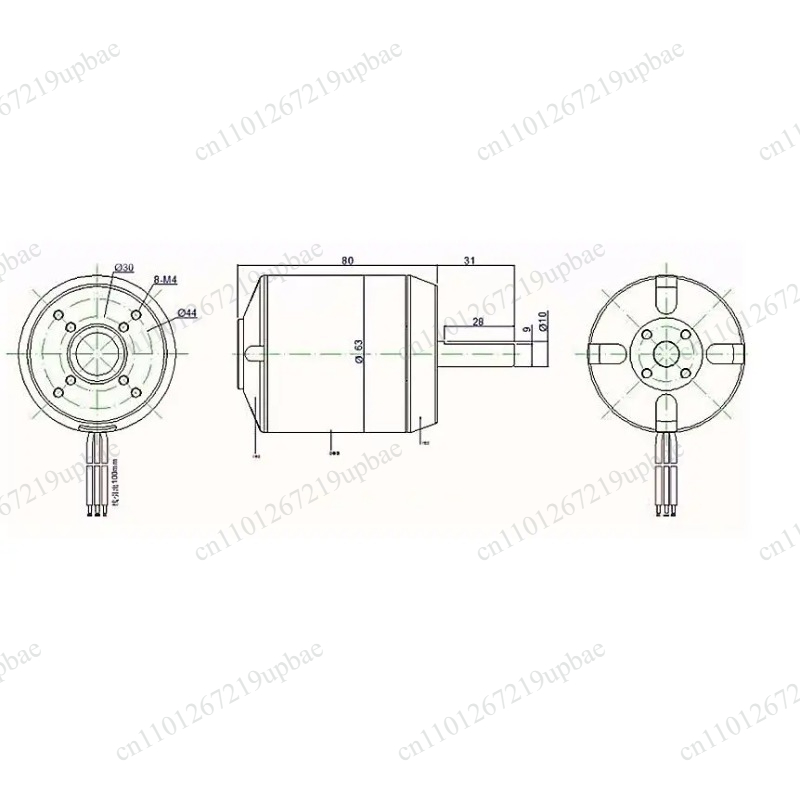 6384 Brushless Motor Sensored - 6384 150KV 200KV 센서드 브러시리스 모터