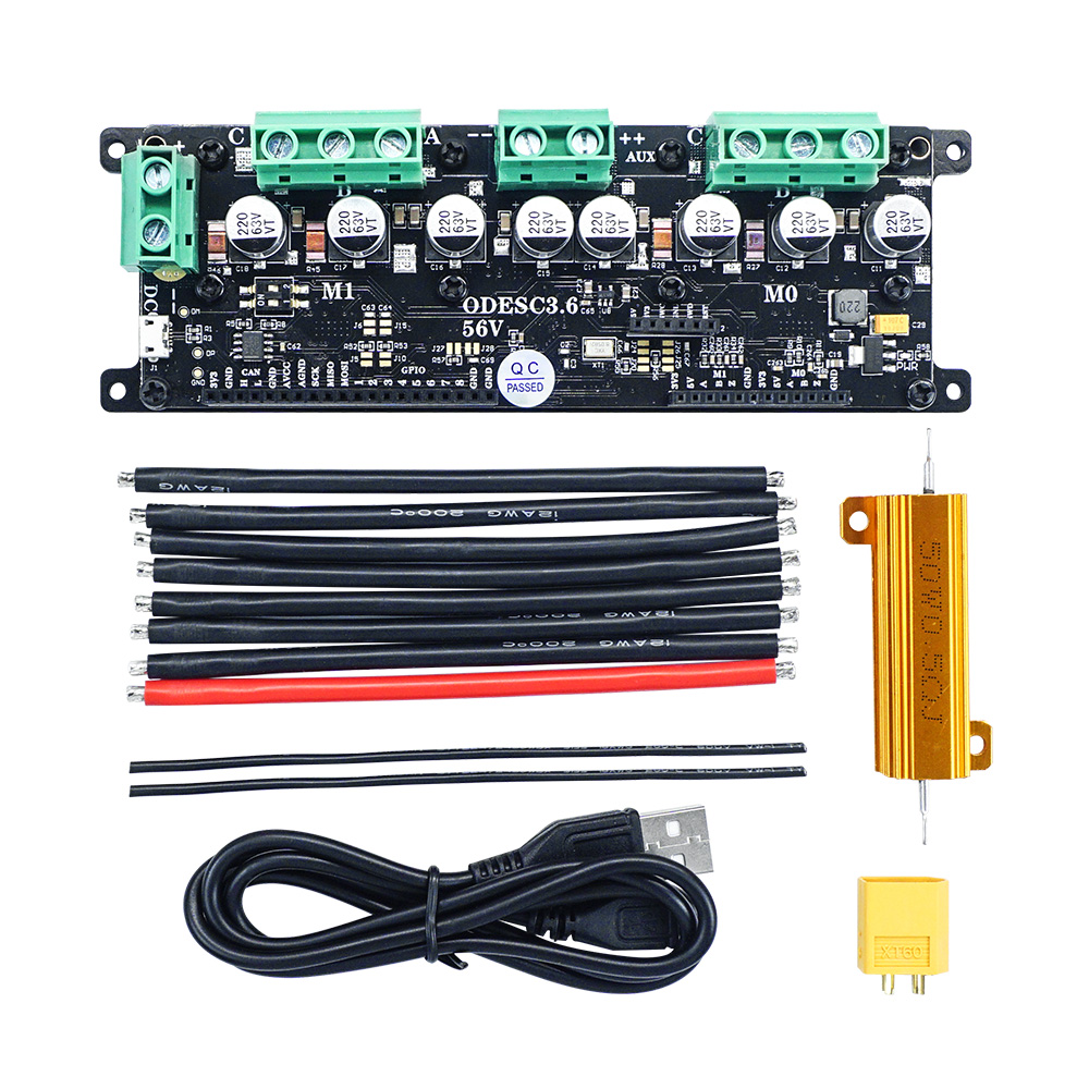 Odrive Dual Brushless Motor Controller - ODESC3.6은 ODrive 기반 고성능 브러시리스 모터